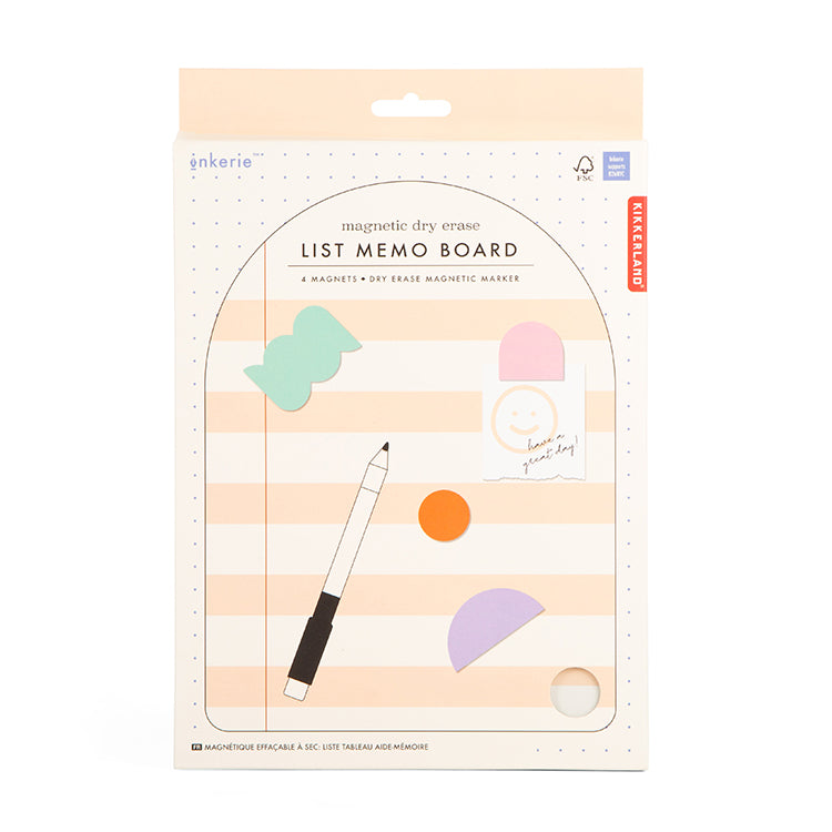 Kikkerland Inkerie Magnet Memo Board mit Stift
