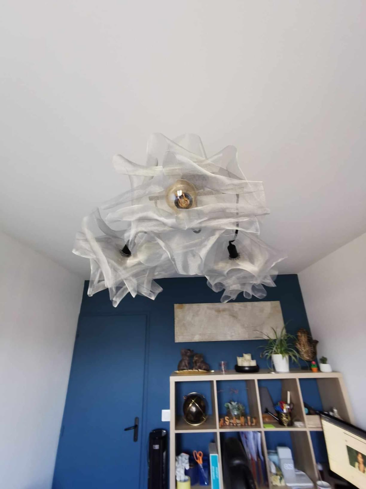 vidaXL Fliegengitter 100x500 cm Aluminium Silber