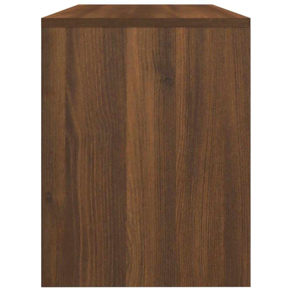 vidaXL Möbel Schminkhocker Braune Eiche 70x35x45cm Holzwerkstoff
