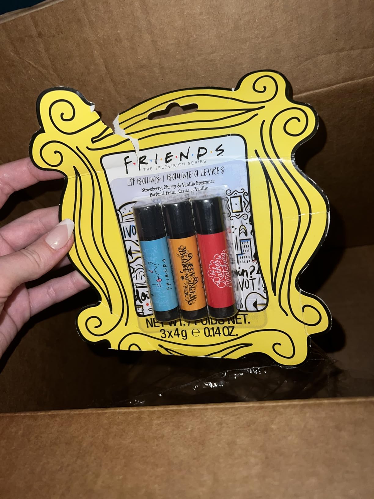 Paladone Friends Lippenbalsam Trio Erdbeere Vanille Kirsche