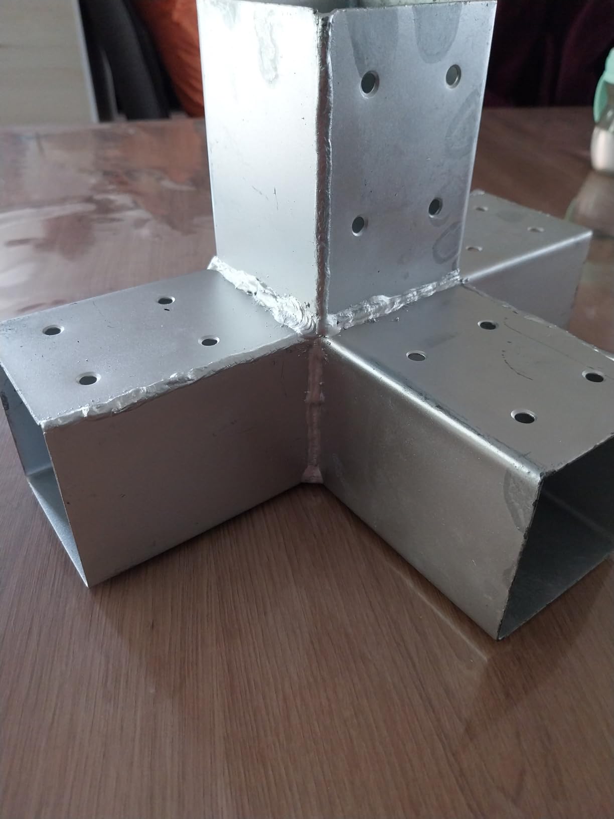 vidaXL Pfostenverbinder X-Form Holzverbinder 91x91mm verzinkt