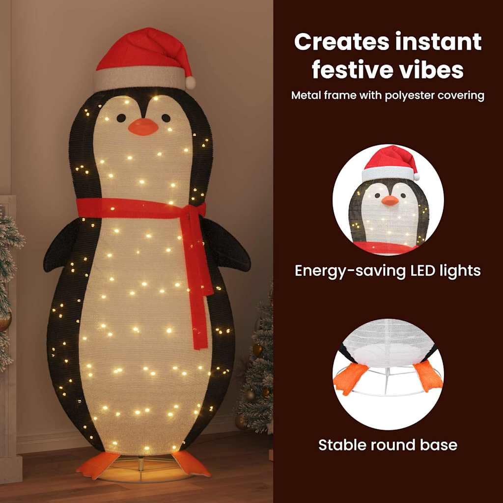 vidaXL Heim & Garten Schnee-Pinguin Figur 600 LED warmweiß 178cm