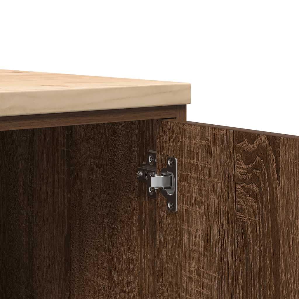 vidaXL Garagenschrank 30x51x85 cm Kiefer Werkzeugschrank