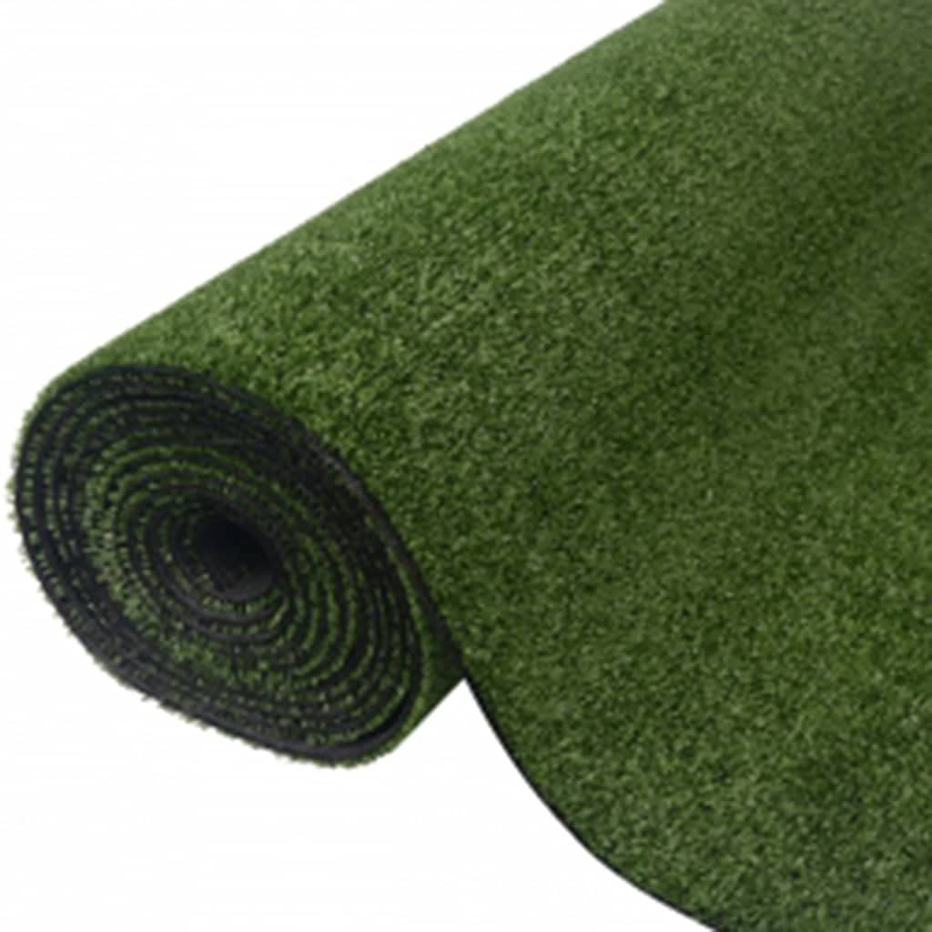 vidaXL Kunstrasen Rasenteppich 0,5x5m 7-9mm Grün UV-beständig