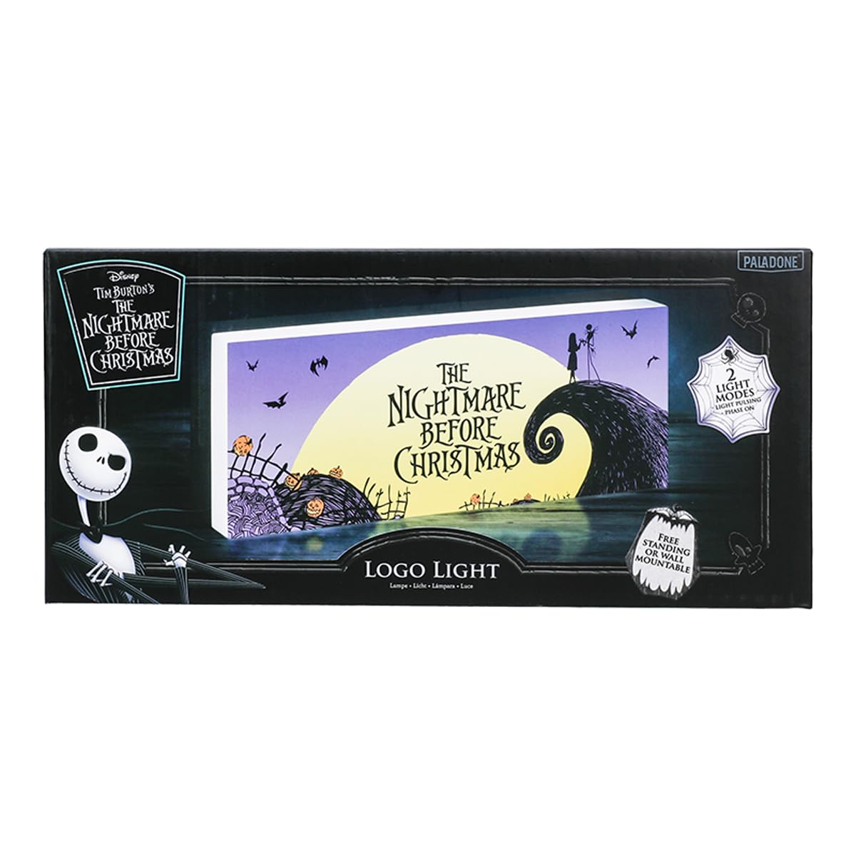 Paladone Nightmare Before Christmas Logo-Leuchte 30 cm mit 2 Modi
