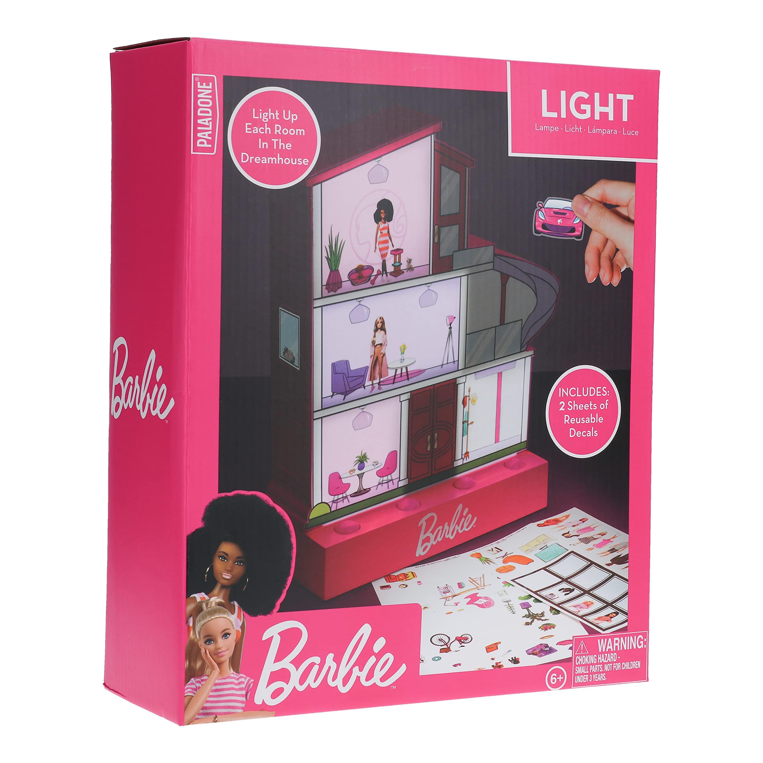 Paladone Barbie Dreamhouse Lampe 30 cm mit Stickern