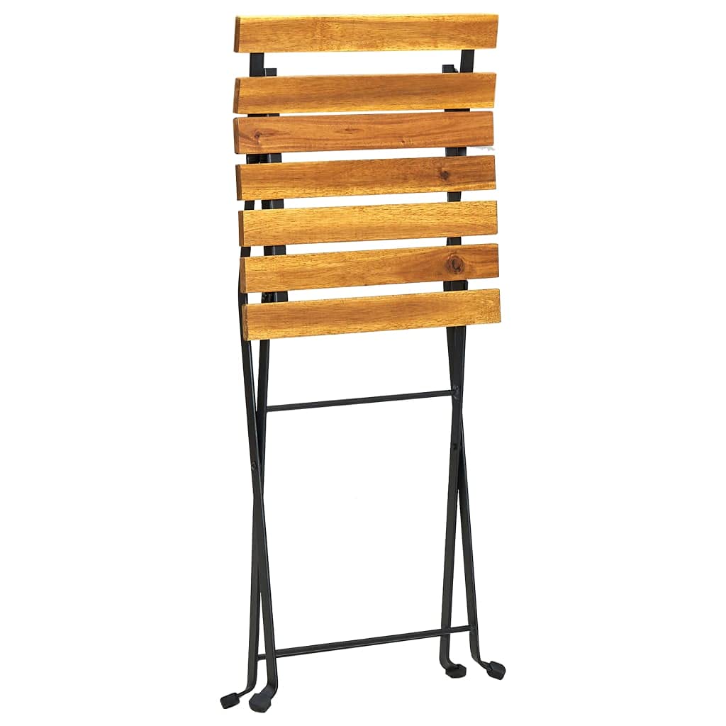 vidaXL Heim & Garten Bistroset 3-tlg Balkonset Akazienholz klappbar