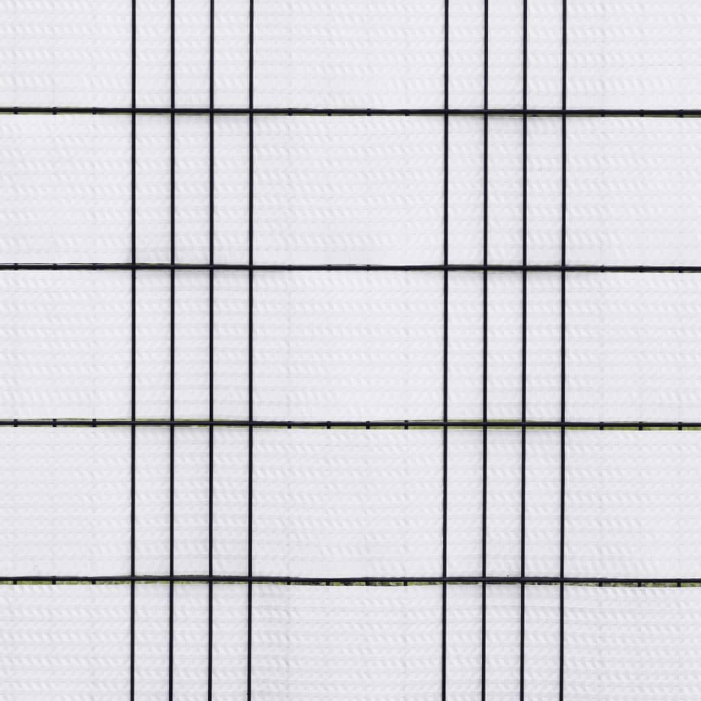 vidaXL Heim & Garten Balkon-Sichtschutz Weiß 255x19 5 Stk Rattan