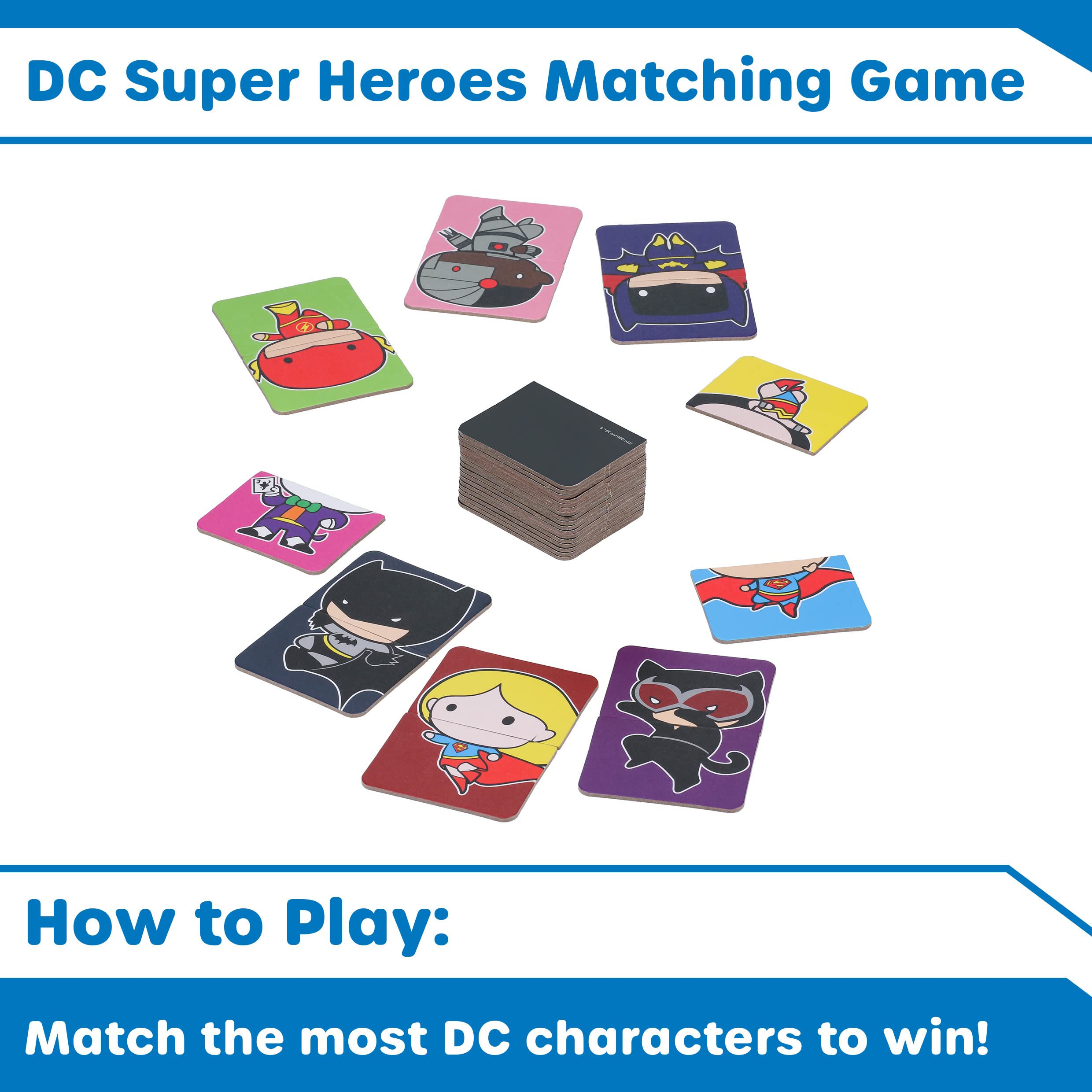 Paladone DC Super Heroes Matching Spiel 2 in 1