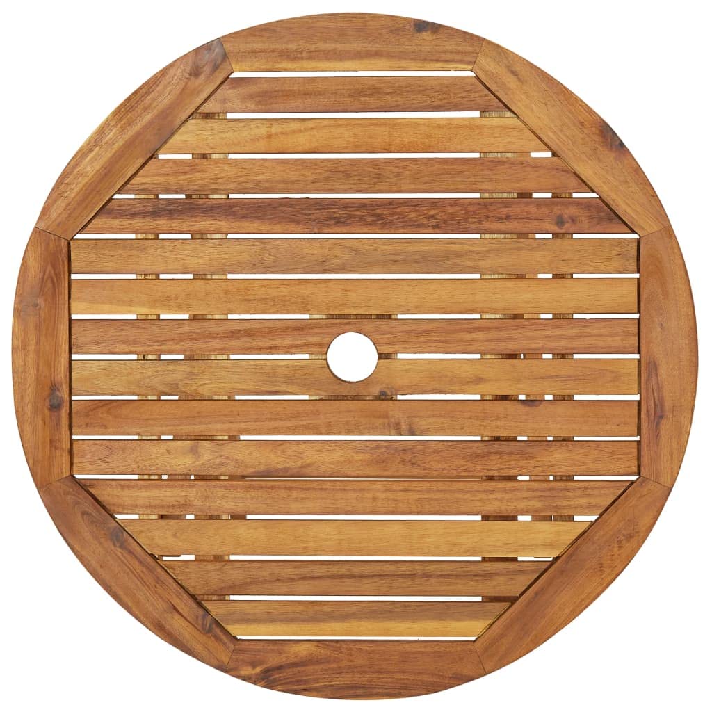 vidaXL Garten-Essgruppe 3-tlg. 70cm Akazie Klappbar Holz Set