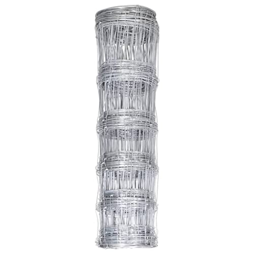 vidaXL Heim & Garten Gartenzaun Zaun Verzinkt 50x0,8m Silber