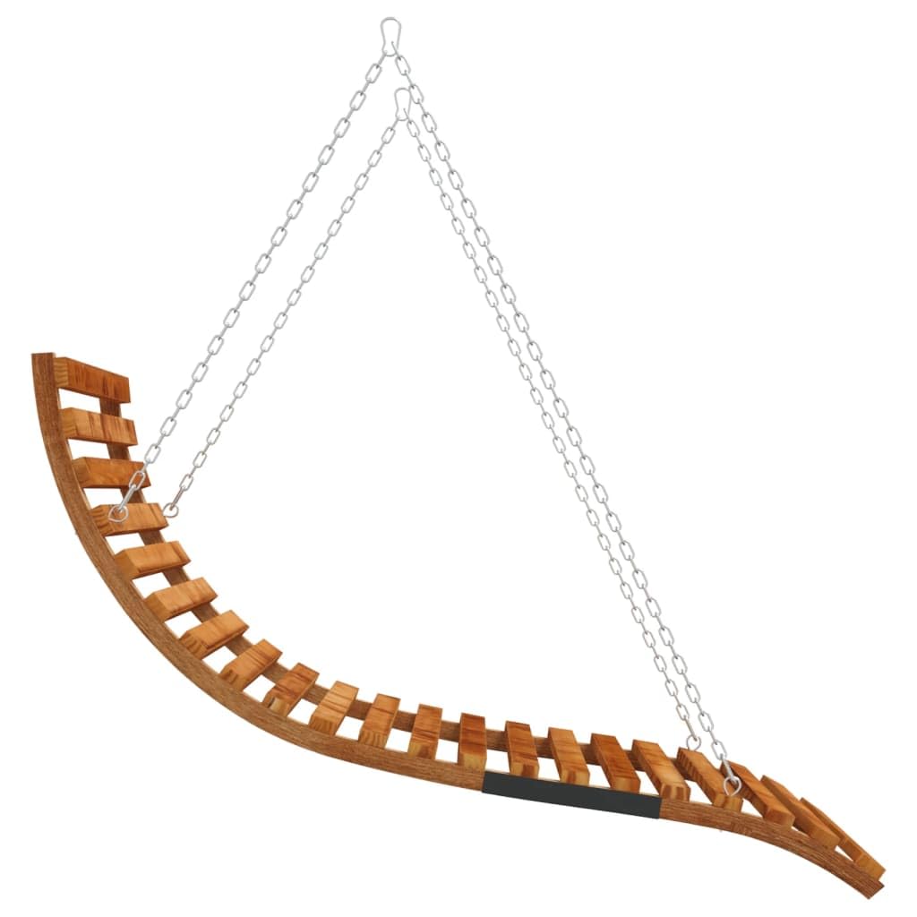 vidaXL Bugholz Bett-Schaukel Hängeliege Teak 115x147cm