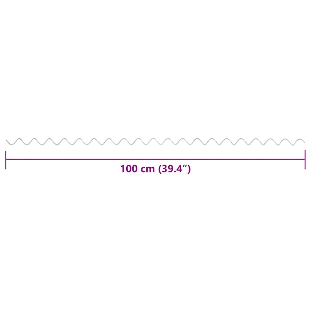vidaXL Heim & Garten Gabionen-Spiralen 24er Set 100cm silber verzinkt