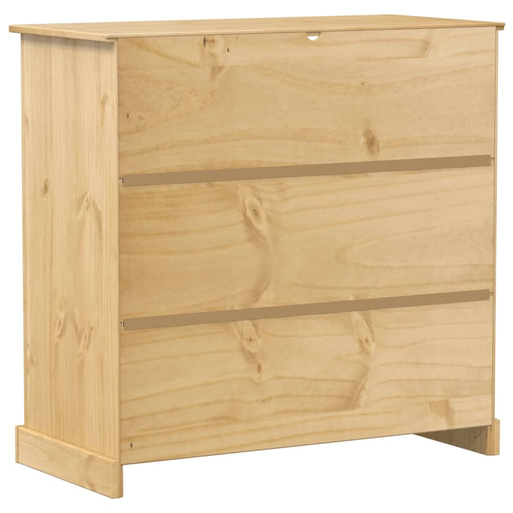 vidaXL Corona Weinschrank Massivholz Kiefer 107,5x51x105,5 cm rustikal