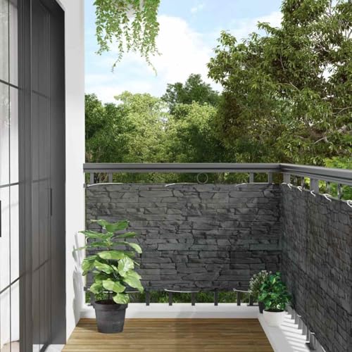 vidaXL Heim & Garten Sichtschutzmatte Grün 500x90 PVC