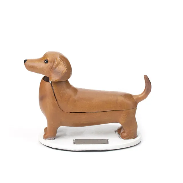 Kikkerland Home Solar Dachshund Dackel Wackelfigur