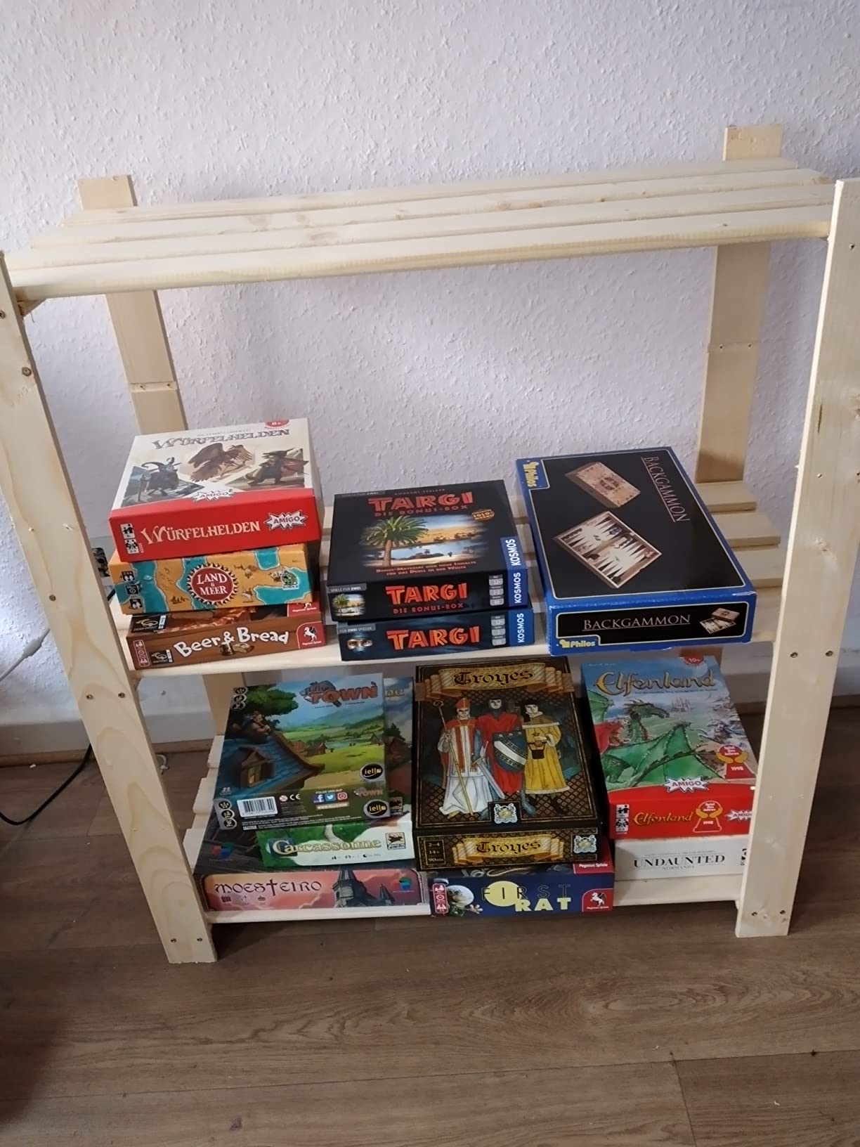 vidaXL Lagerregal Kiefer Massiv 5 Böden 170x28,5x170 cm