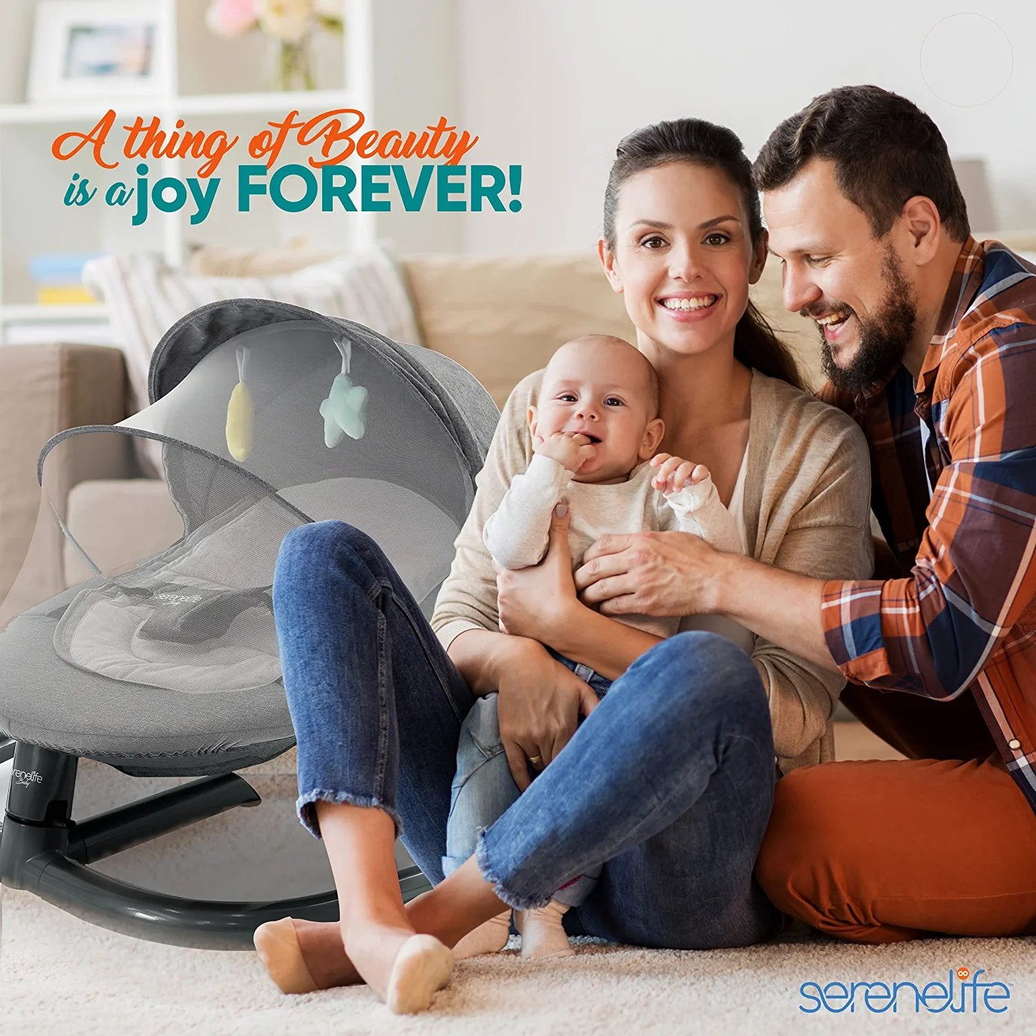 Serenelife Baby Products Babywippe 0-12 Monate mit Netz