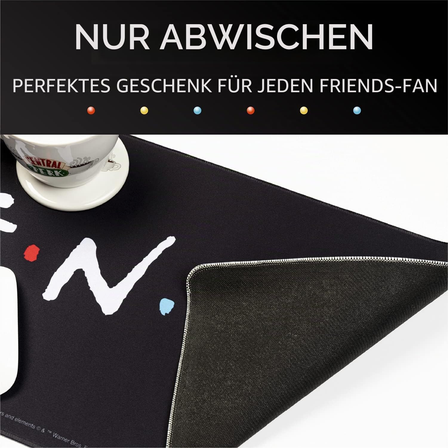 Paladone Homeware Friends Desk Mat Logo 30x80 cm