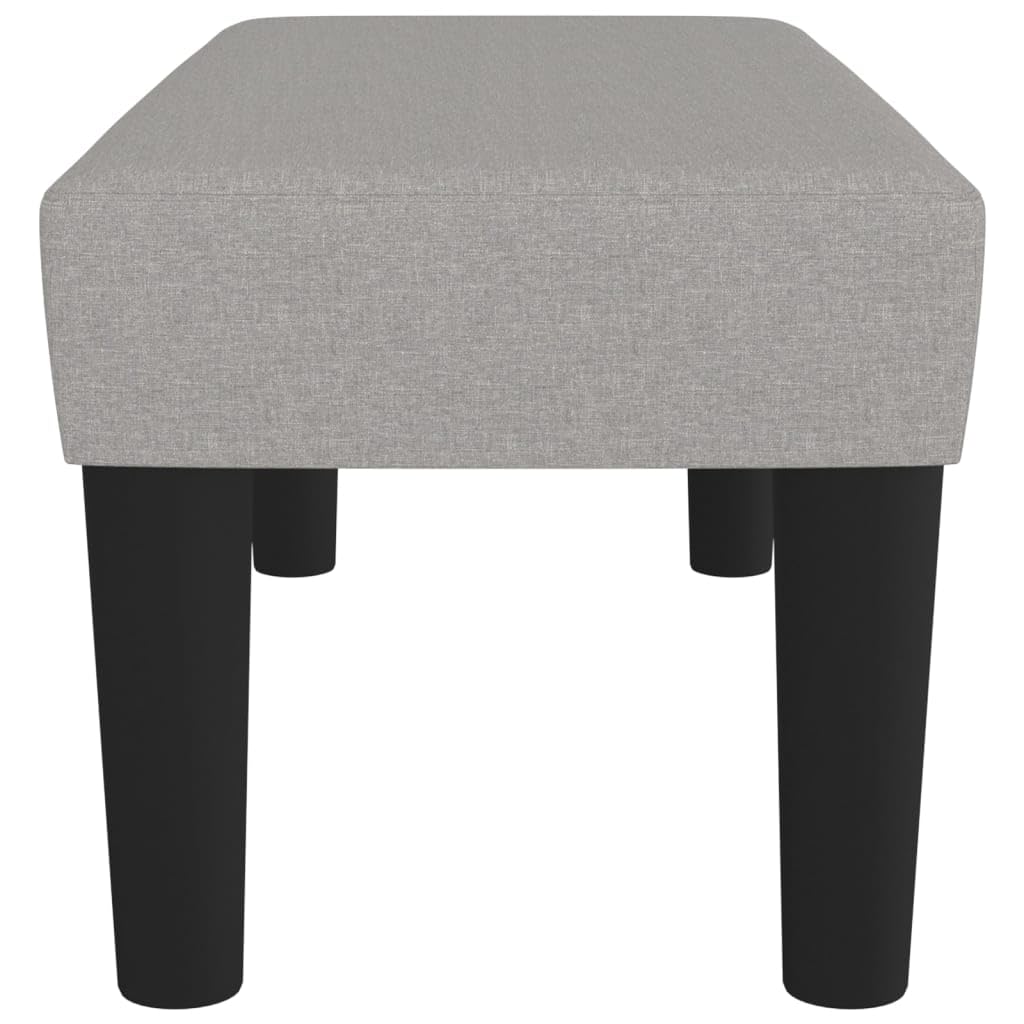 vidaXL Sitzbank Polsterbank Hellgrau 70x30x30 cm Stoff