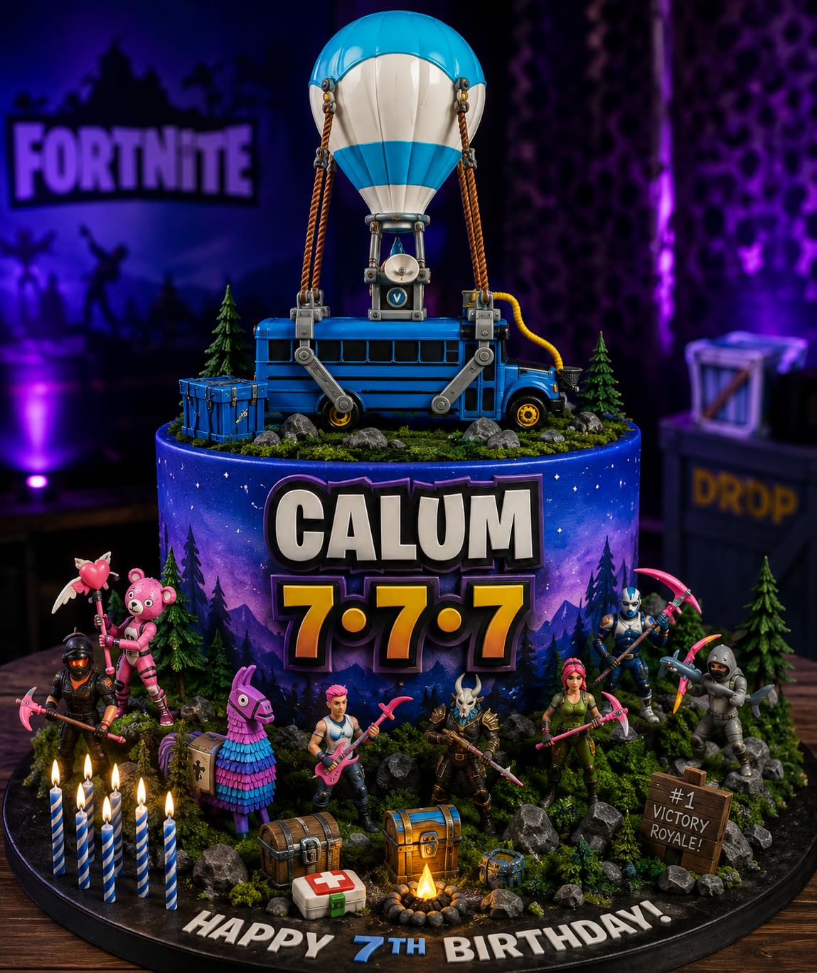 Paladone Lighting Fortnite Schlachtenbus-Leuchte LED Farbwechsel