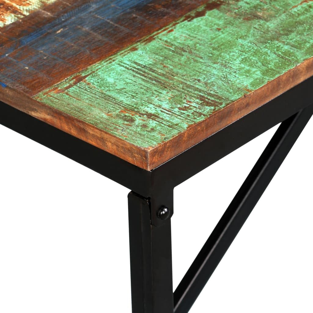 vidaXL Möbel Sitzbank Massivholz 110x35x45 Mehrfarbig