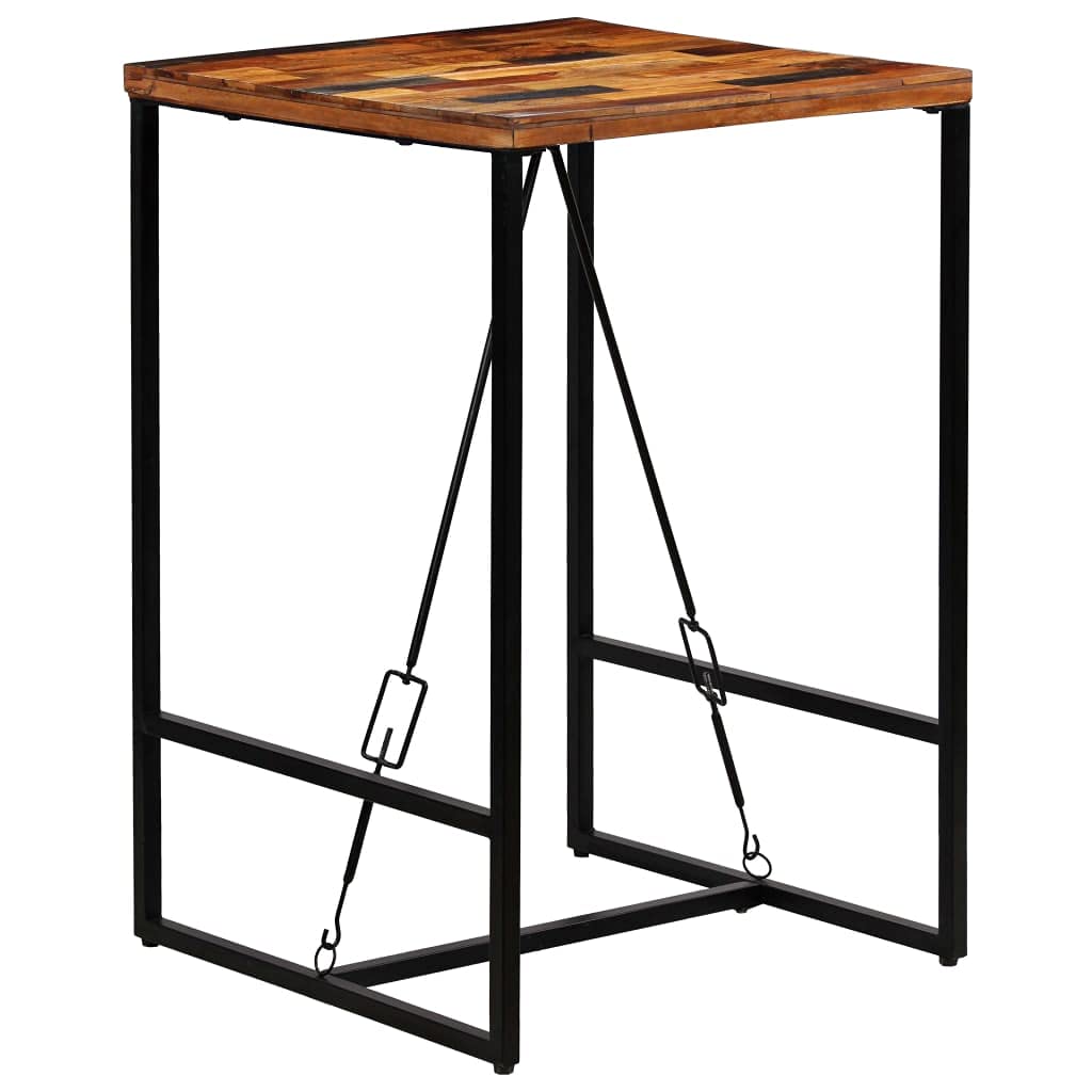 vidaXL Bartisch Altholz massiv 70x70x106 cm Stehtisch