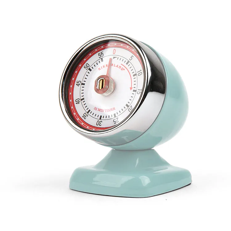 Kikkerland Kitchen Vintage Streamline Küchentimer Blau