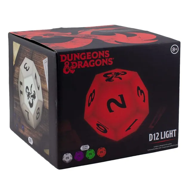 Paladone D&D D12 Würfel Licht lila 12cm Farbwechsel