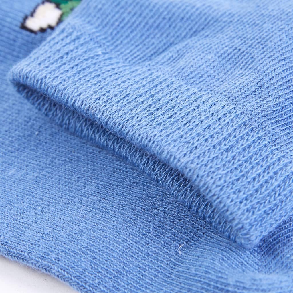 vidaXL Baby & Kleinkind Kindersocken 23-26 Hellblau Baumwolle