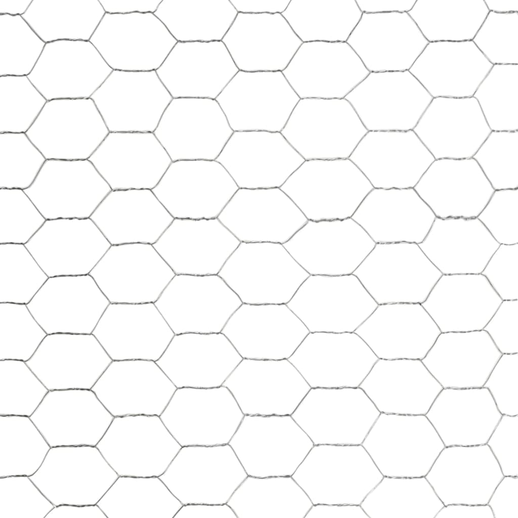 vidaXL Drahtzaun Stahl Silber 25x1,5 m