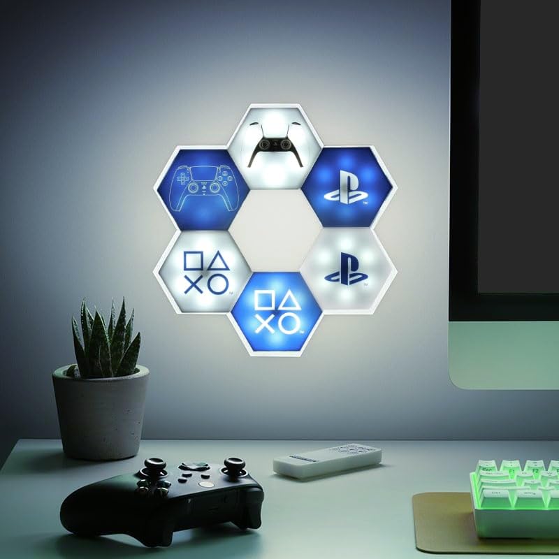 Paladone Lighting PlayStation Hexagon LED-Lichter Playstation 6er