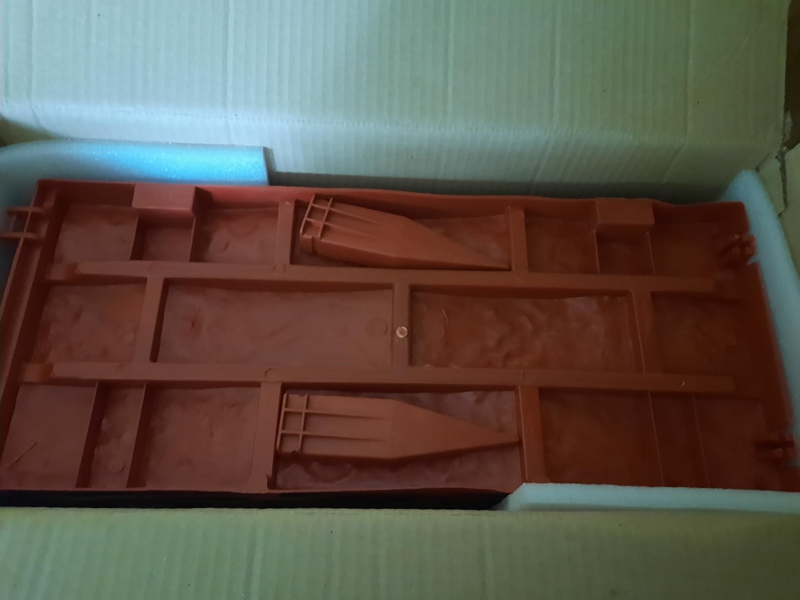 vidaXL Rasenkante Rot Gartenpalisade 5m 11-teilig Polypropylen