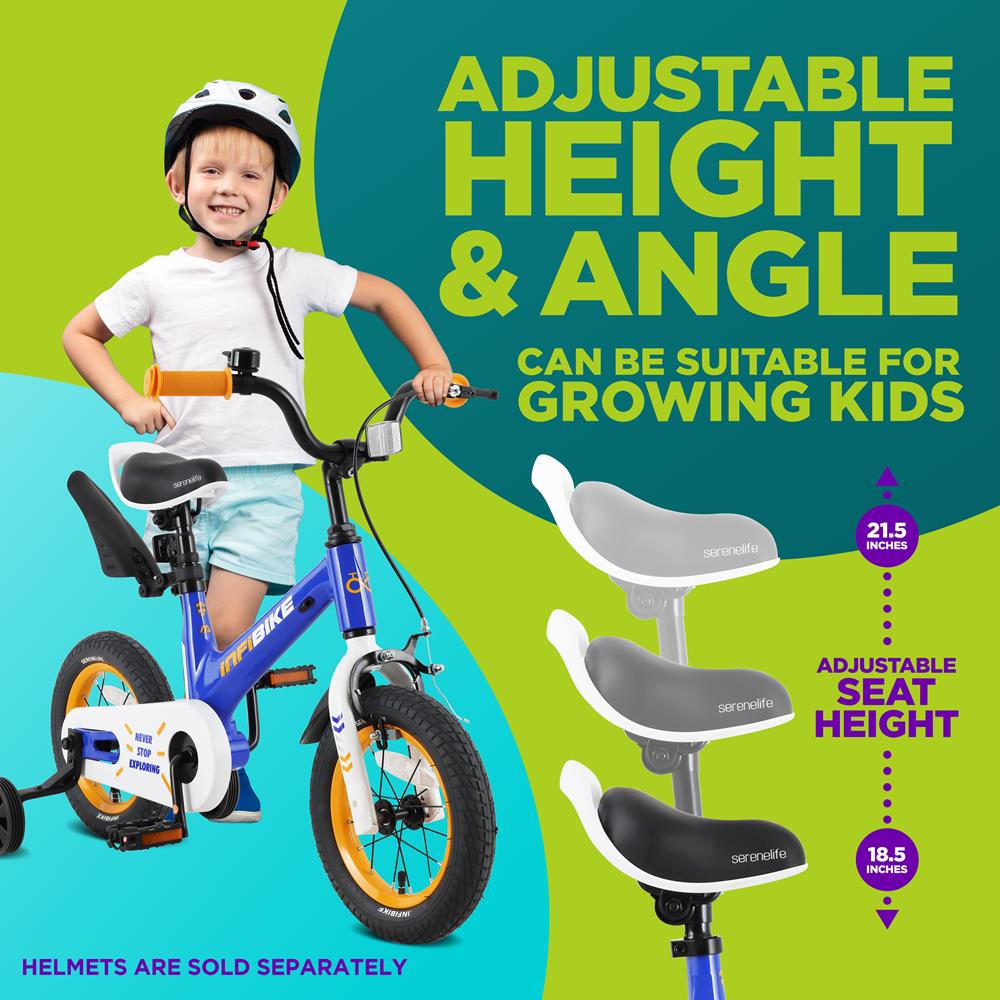 Serenelife Bicycle Kinderfahrrad 12 Zoll mit Stützrädern