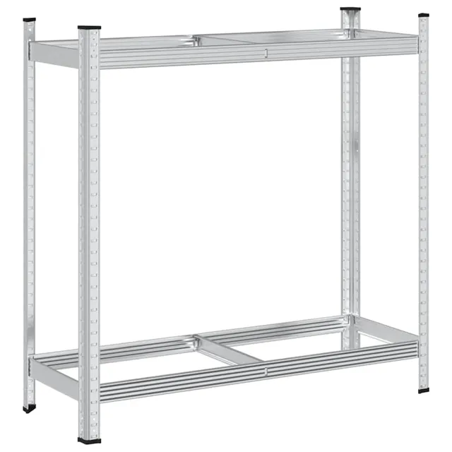vidaXL Reifenregal 2 Böden Reifenständer Silber 110x40x109 cm