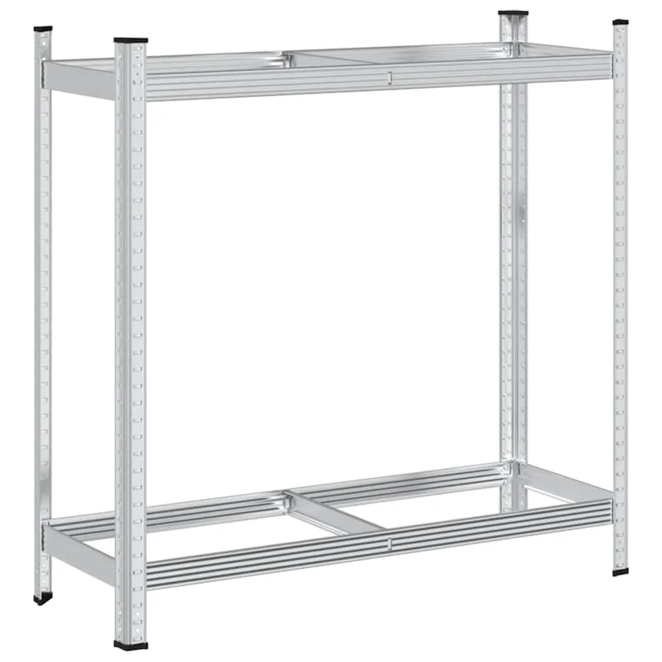 vidaXL Reifenregal 2 Böden Reifenständer Silber 110x40x109 cm
