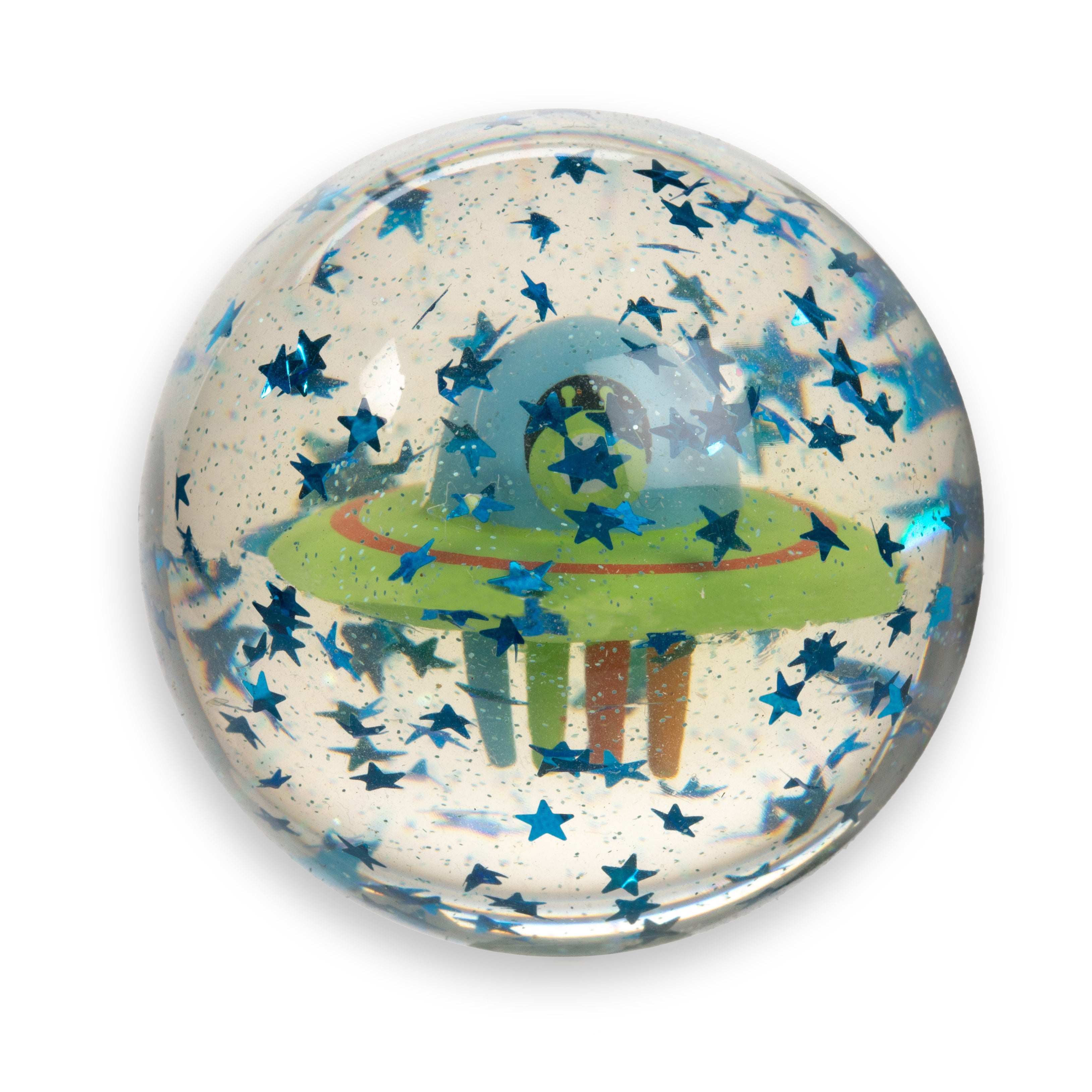 Kikkerland Kidoki Rocket Ship & Ufo Flummi Springball
