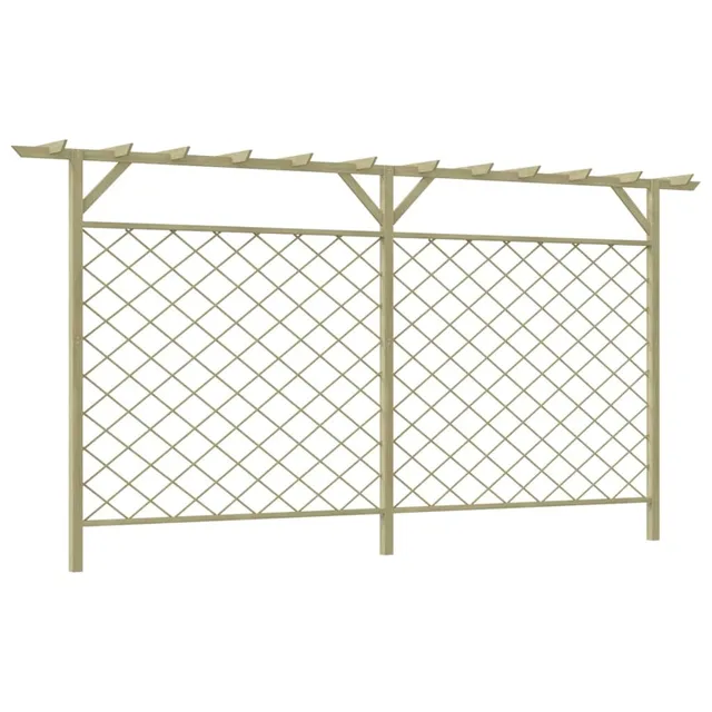 vidaXL Heim & Garten Blumengitter Pergola Rankgitter Kiefer 335cm