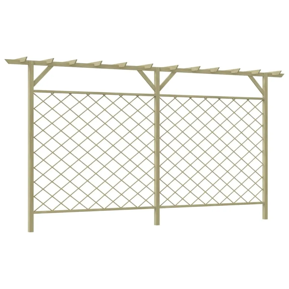 vidaXL Heim & Garten Blumengitter Pergola Rankgitter Kiefer 335cm