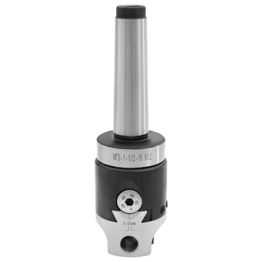 vidaXL Heimwerker Bohrkopf MT3 50mm Ausdrehkopf Stahl