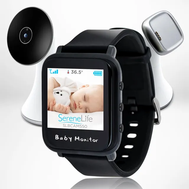 Serenelife Baby Babyphone mit Smartwatch Video Nachtsicht