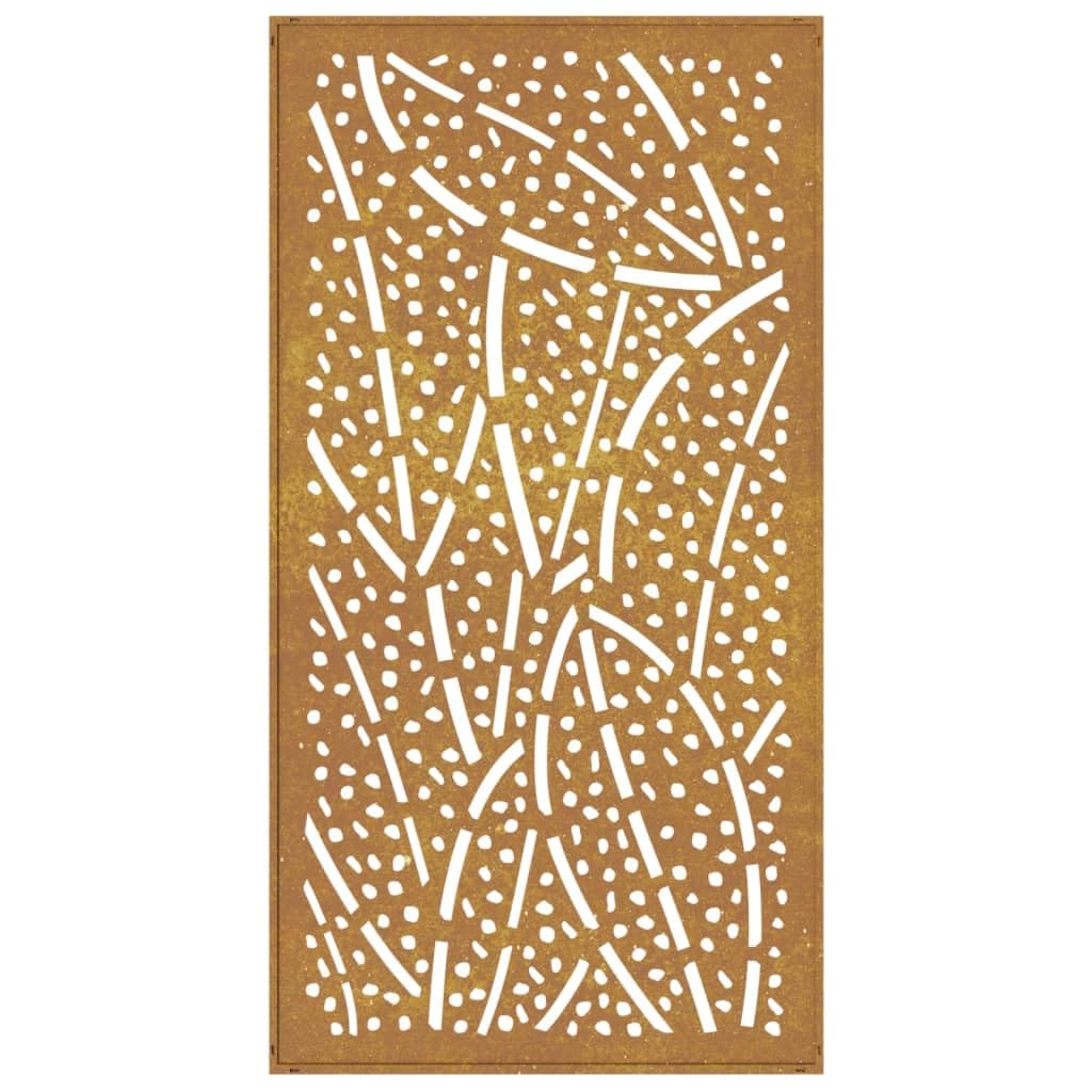 vidaXL Garten Wanddeko Blatt-Design Cortenstahl Rostdeko