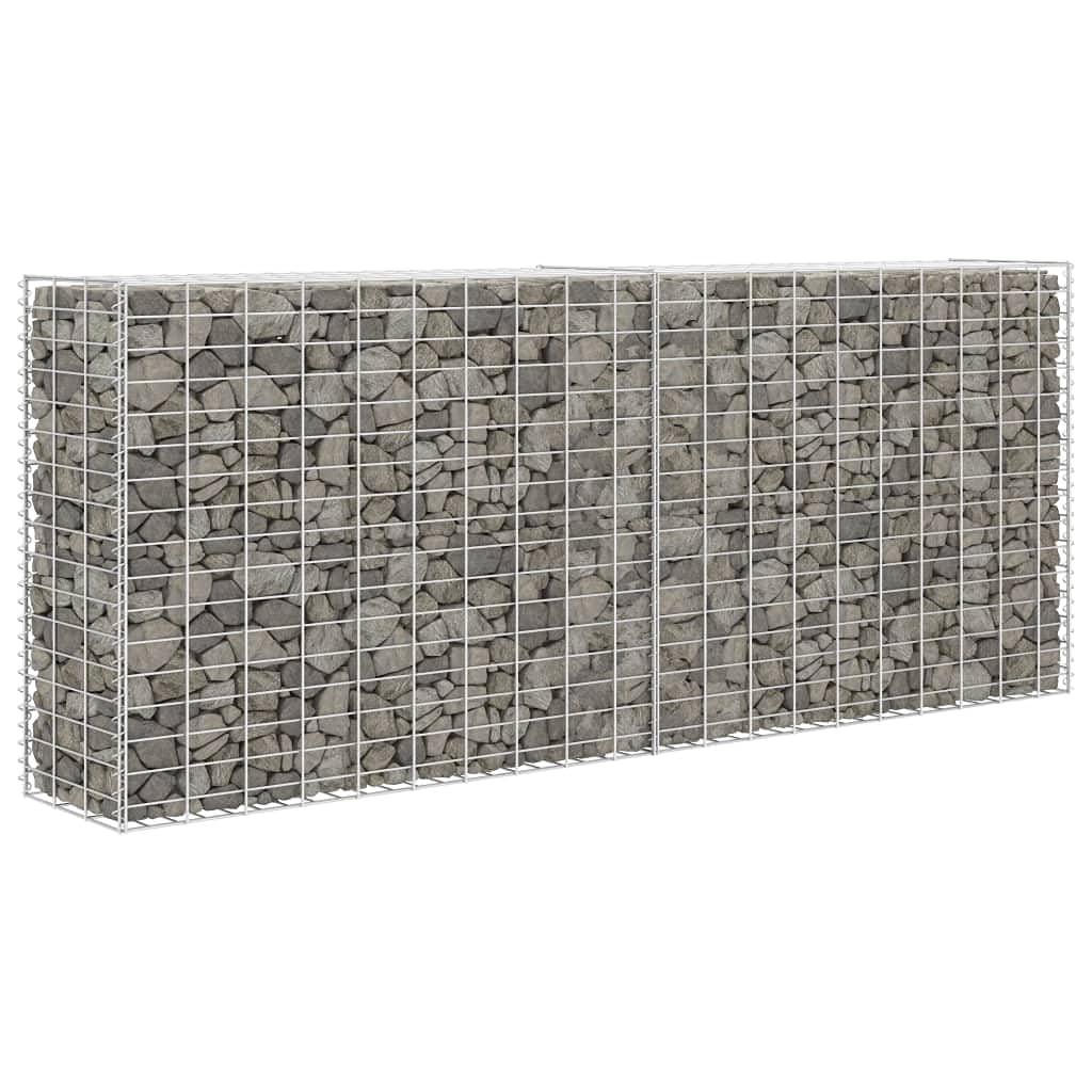 vidaXL Gabione 85x30x200 cm Gabionenkorb Verzinkter Stahl