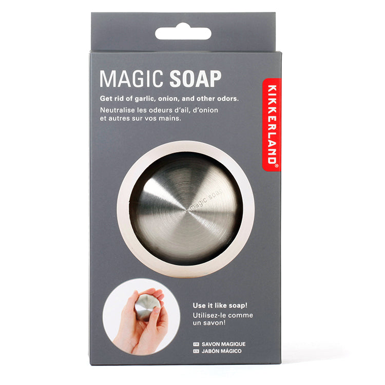Kikkerland Magic Soap Edelstahlseife gegen Küchengeruch