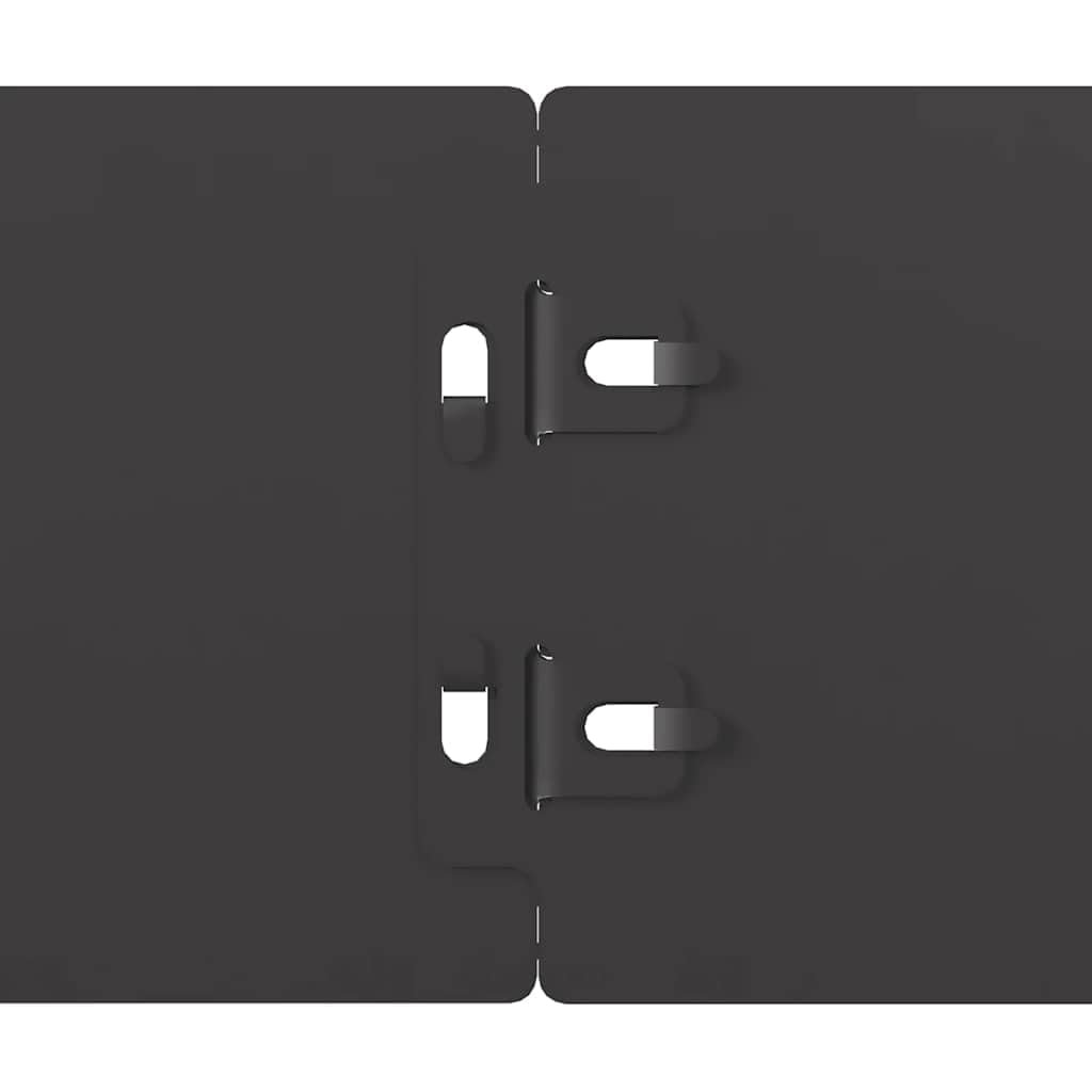 vidaXL Heim & Garten Rasenkanten 50 Stk. Schwarz 10x103 cm