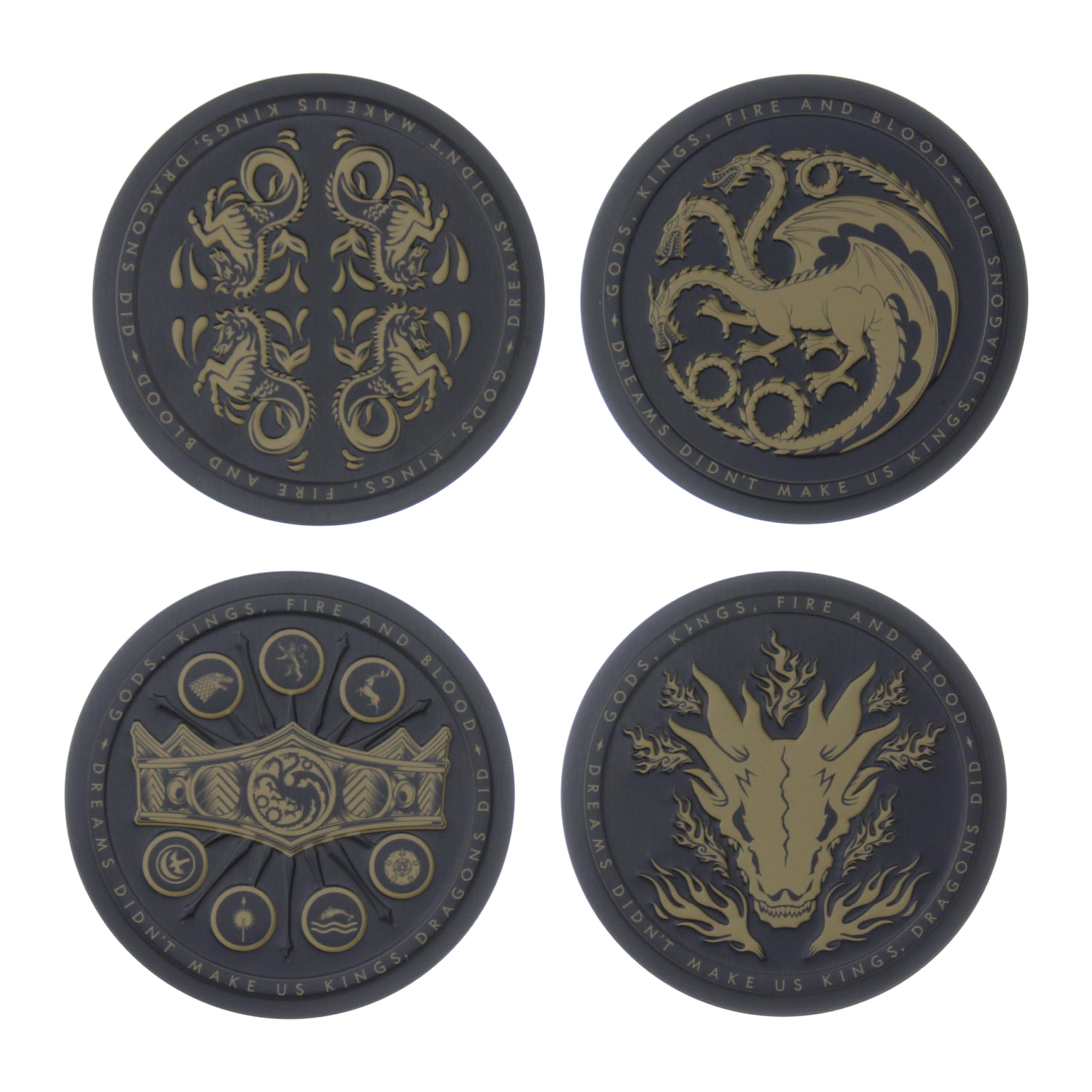 Paladone Drinkware House of the Dragon Coaster Metall 4er