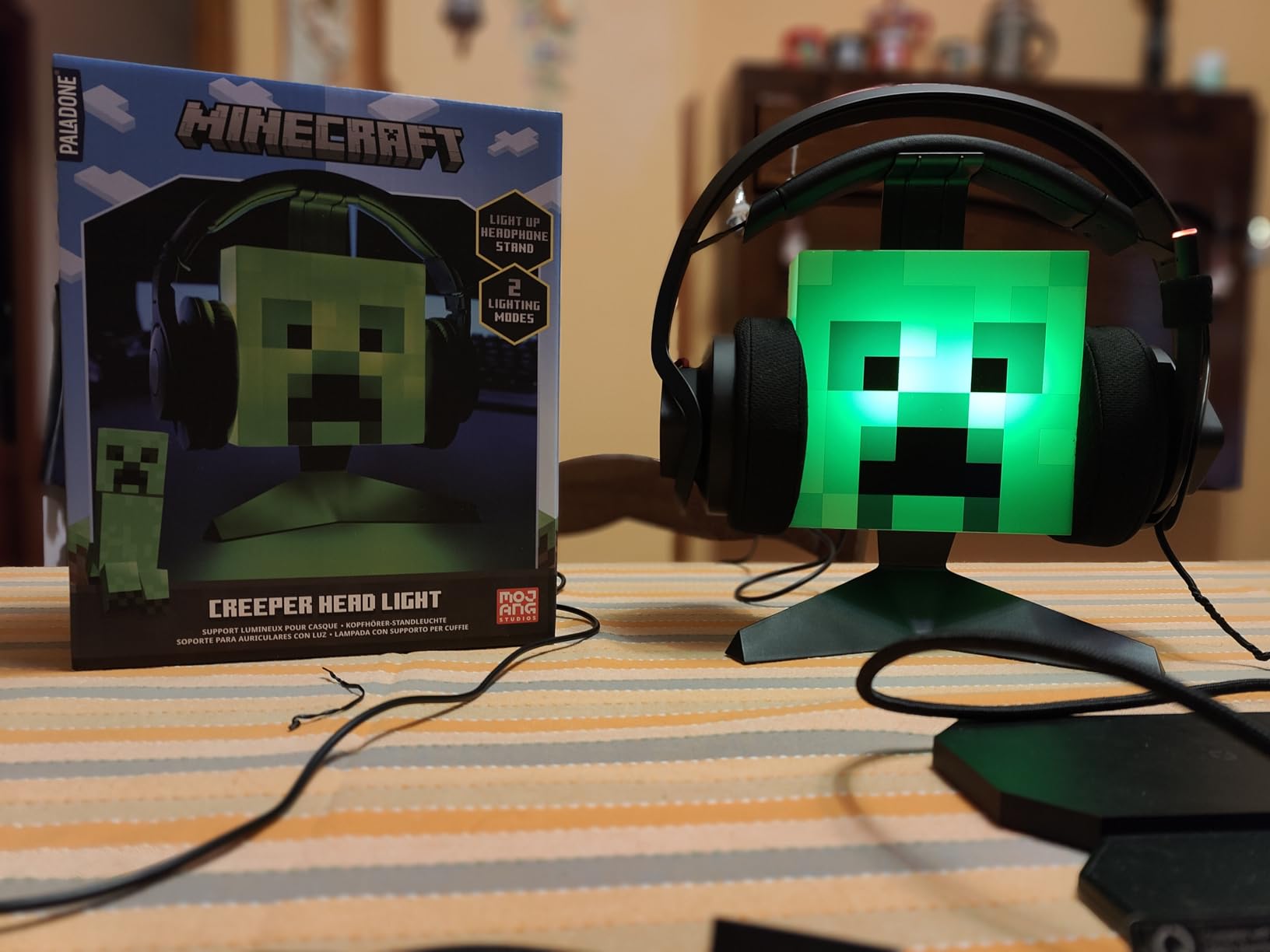 Paladone Lighting Minecraft Creeper Kopfhörerständer 23,7 cm