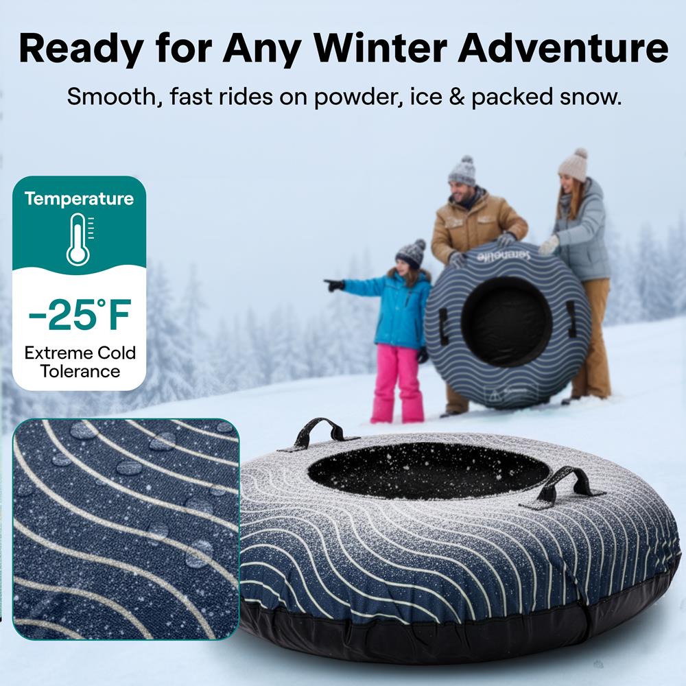 Serenelife Kids Play SLSNTU44NV Schneereifen 44 Zoll Navy aufblasbar