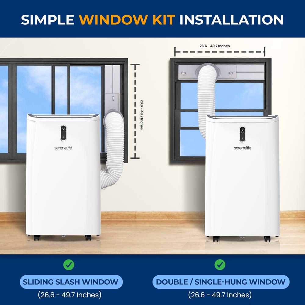 Serenelife Portable AC Mobile Klimaanlage 12000 BTU weiß