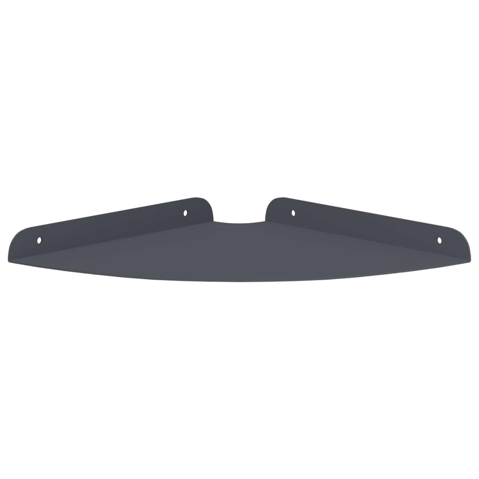 vidaXL Heim & Garten Eckregal Anthrazit Stahl 2er Set Wand